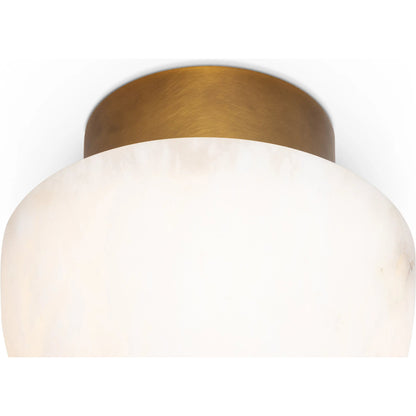 Parker Alabaster Flush Mount by Regina Andrew in natural stone. Made from alabaster in a modern style.