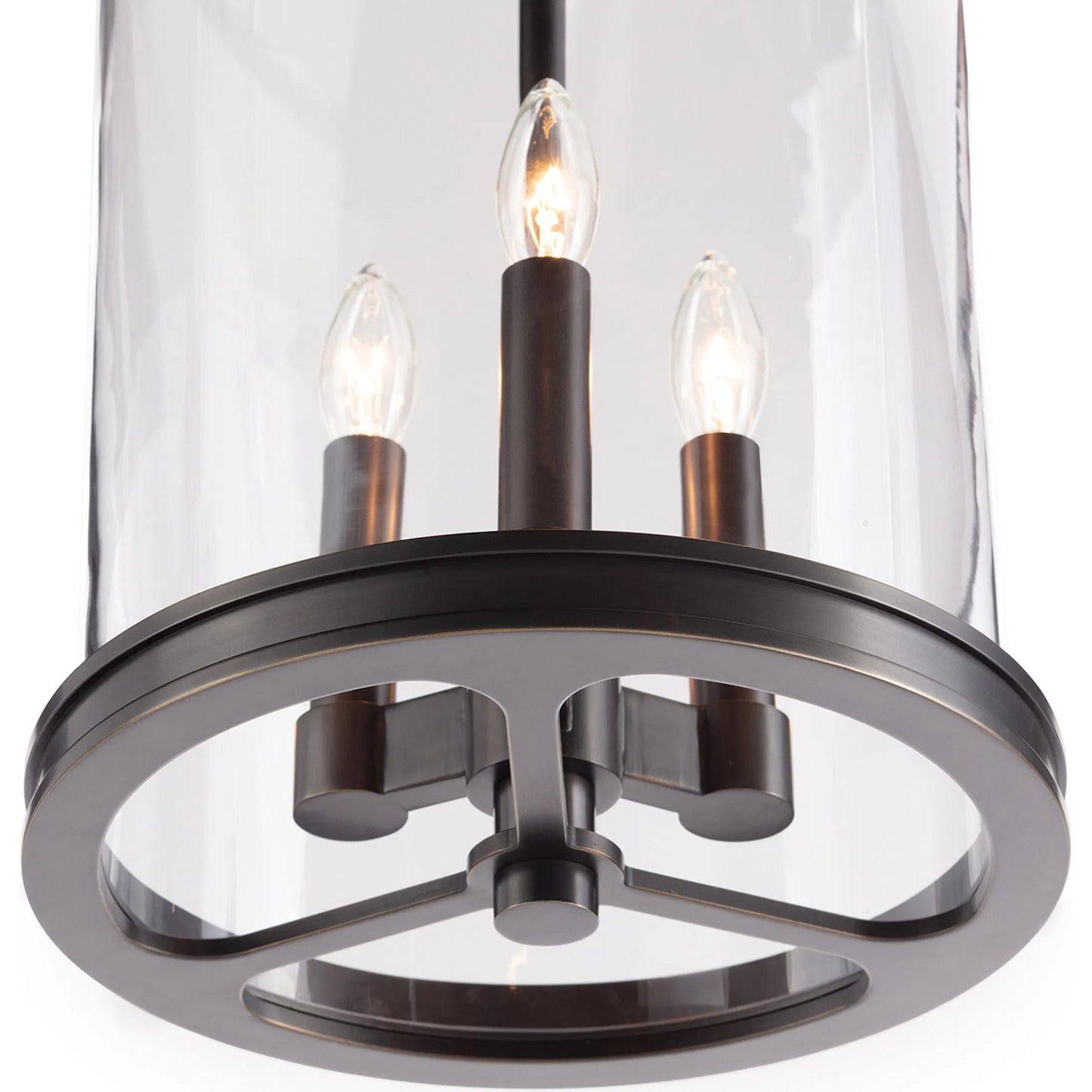 008 SI-1949196 | Closeup | Adria Pendant by Regina Andrew in bronze and oil rubbed bronze. Made from glass, steel in a transitional style.