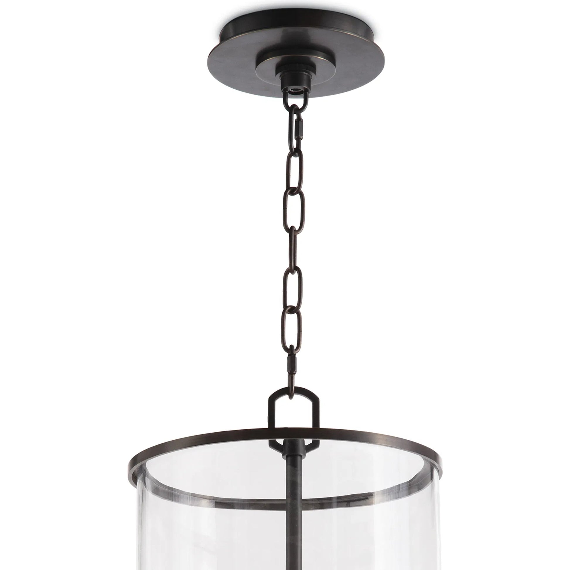 Adria Pendant by Regina Andrew in bronze and oil rubbed bronze. Made from glass, steel in a transitional style.
