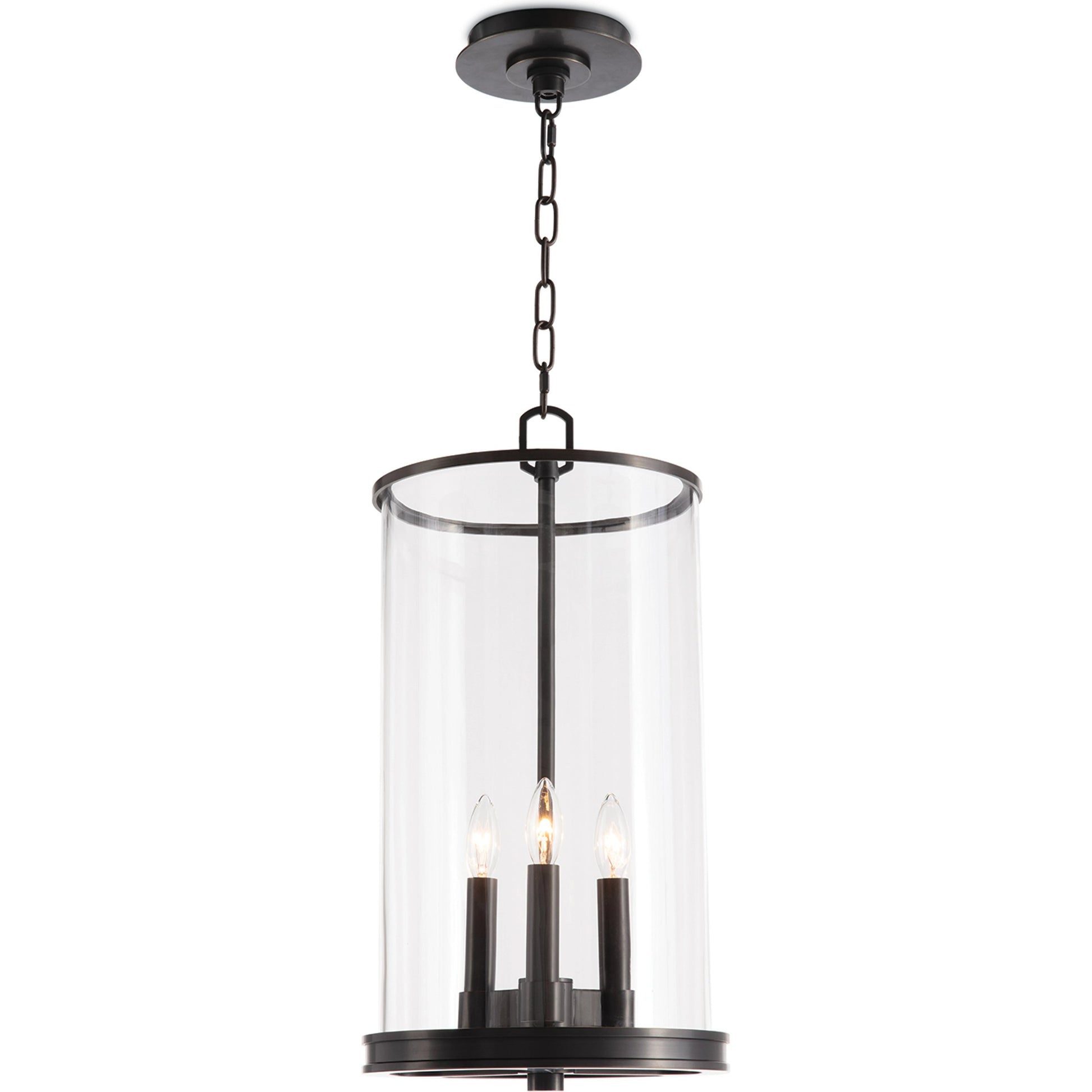Adria Pendant by Regina Andrew in bronze and oil rubbed bronze. Made from glass, steel in a transitional style.