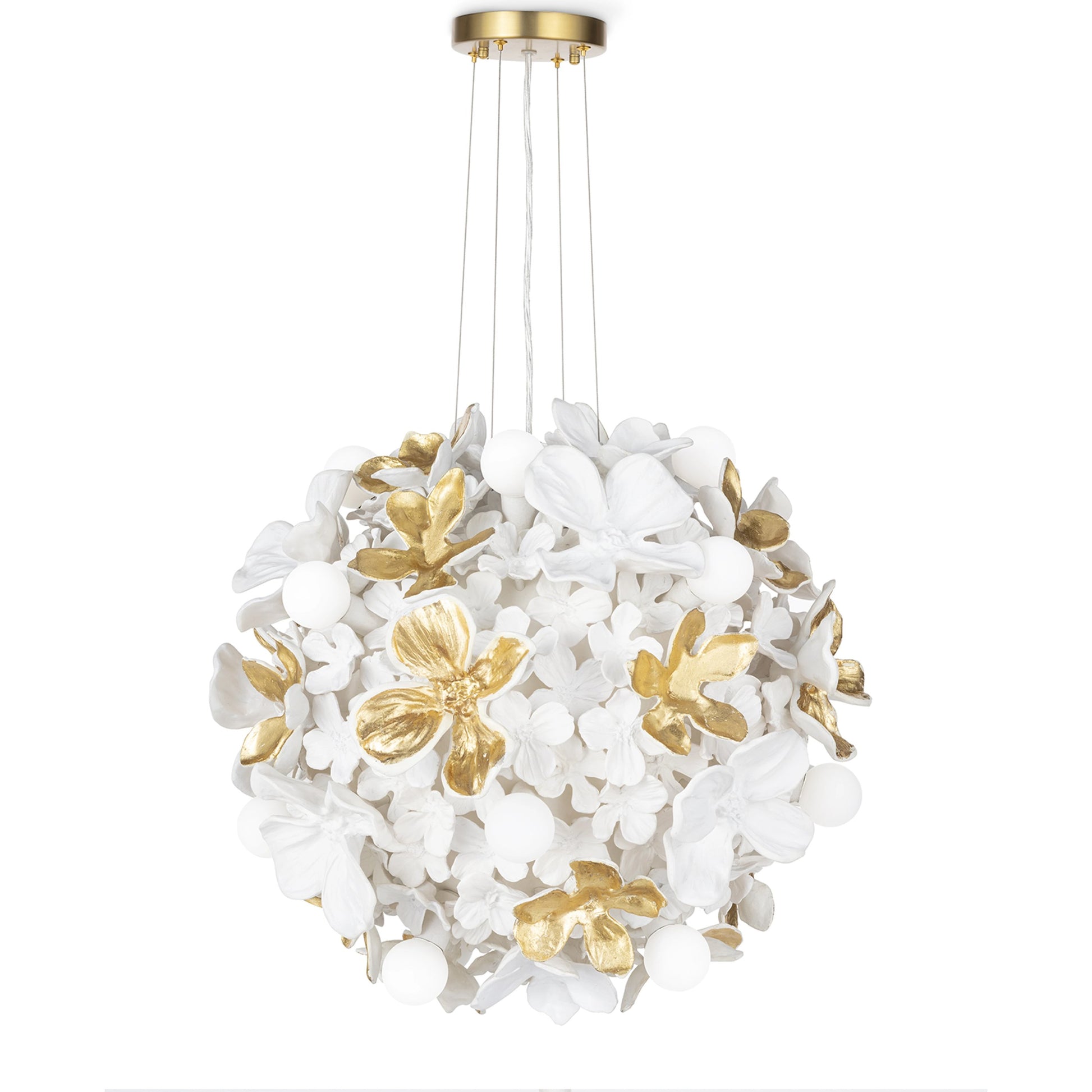 Dogwood Chandelier by Regina Andrew in white. Made from resin in a modern style.