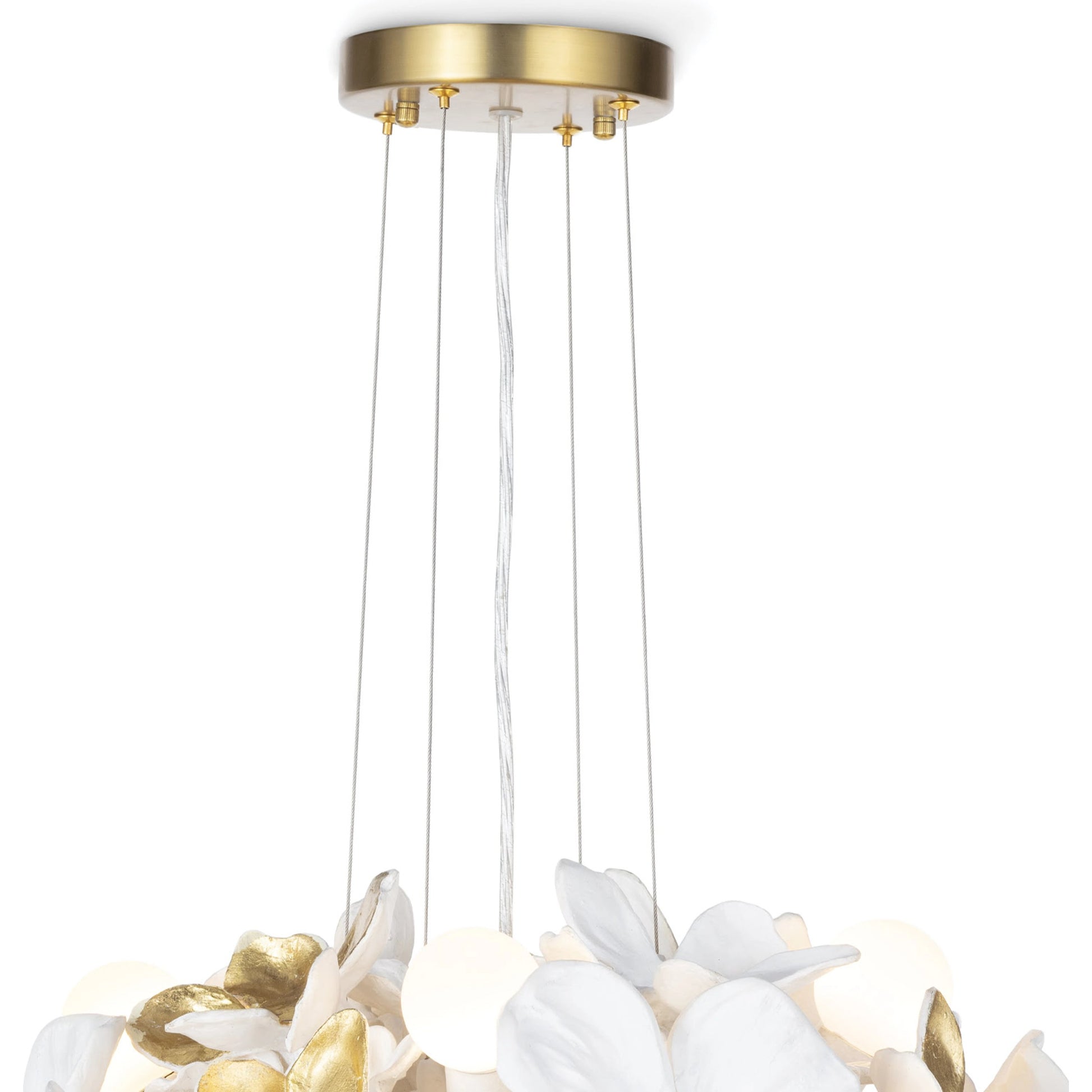 Dogwood Chandelier by Regina Andrew in white. Made from resin in a modern style.