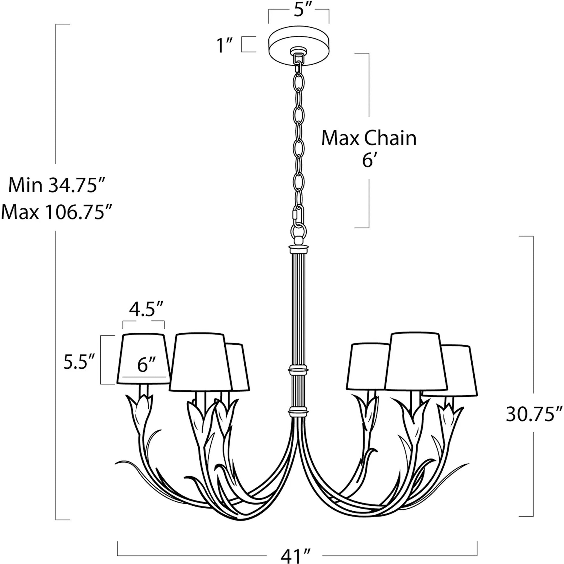 River Reed Chandelier by Regina Andrew in antique gold leaf. Made from steel in a modern style.