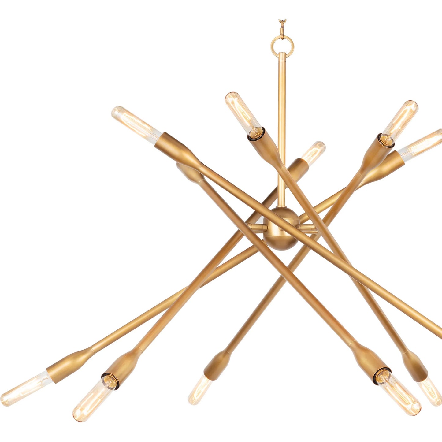 018 SI-2002240 | Closeup | Cobra Chandelier by Regina Andrew. Made from steel in a modern style.