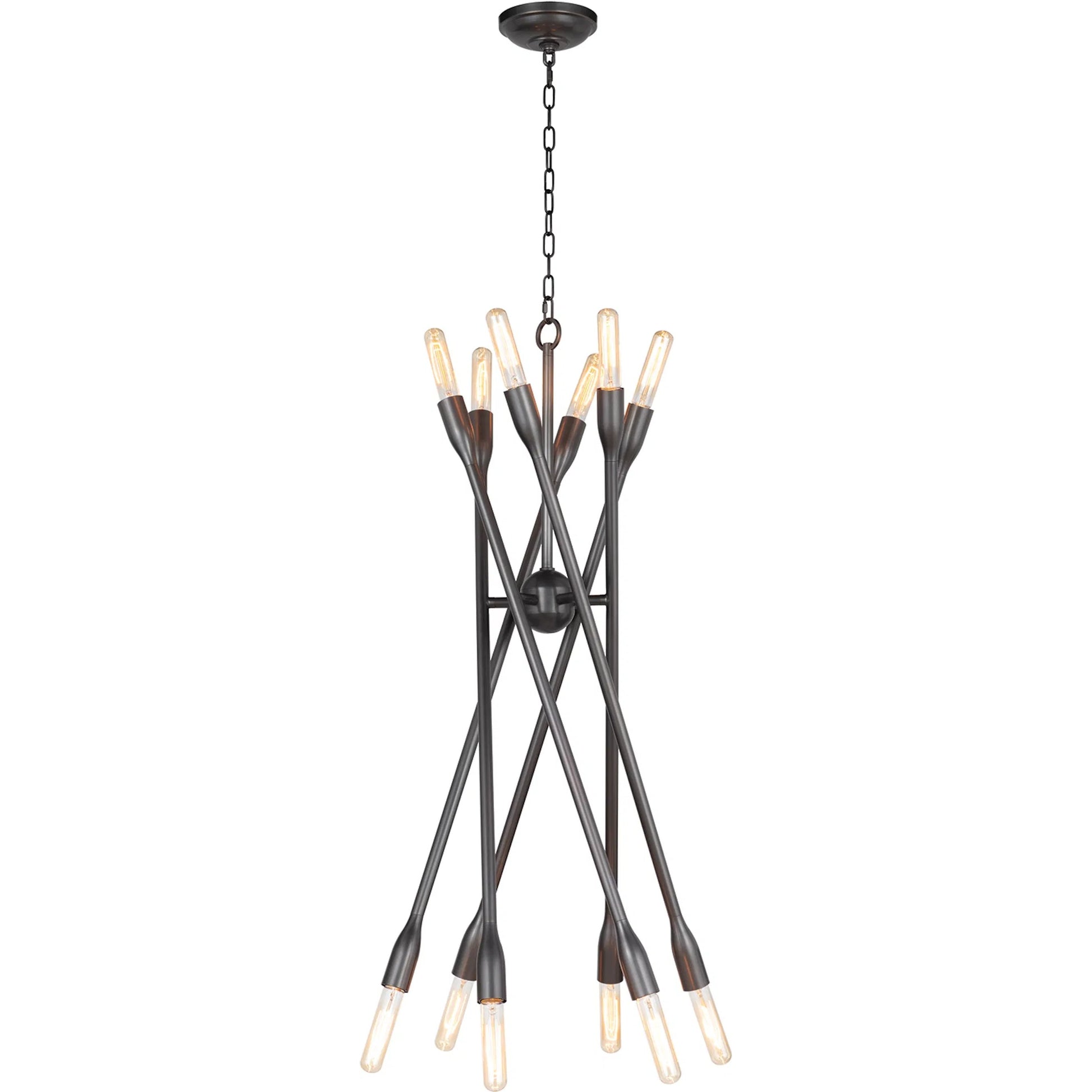 Cobra Chandelier by Regina Andrew. Made from steel in a modern style.