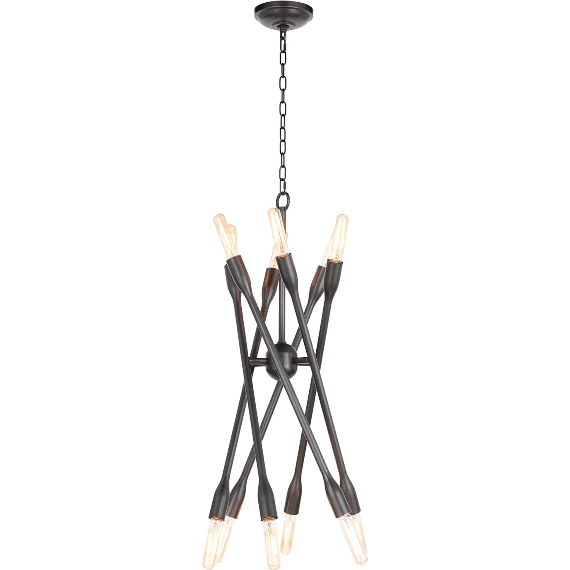Cobra Chandelier by Regina Andrew. Made from steel in a modern style.