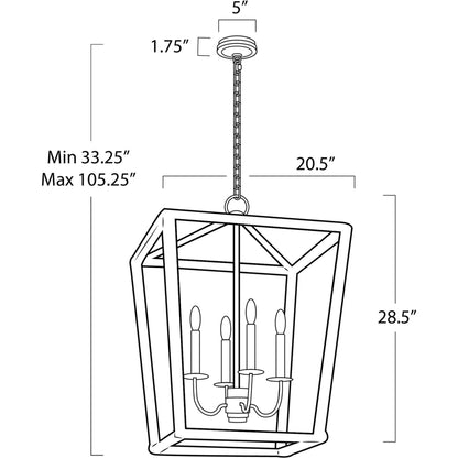 Luella Lantern by Regina Andrew in white and blackened brass. Made from jute rope in a transitional style.