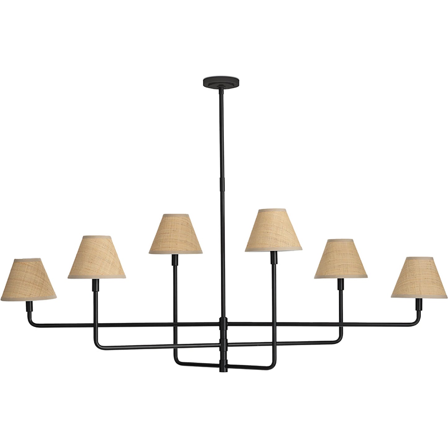 002 SI-2262733 | Primary Silo | Polly Metal Chandelier, Rattan by Regina Andrew. Made from steel in a modern style.