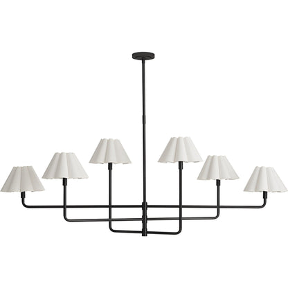 Polly Metal Chandelier, White by Regina Andrew. Made from steel in a modern style.