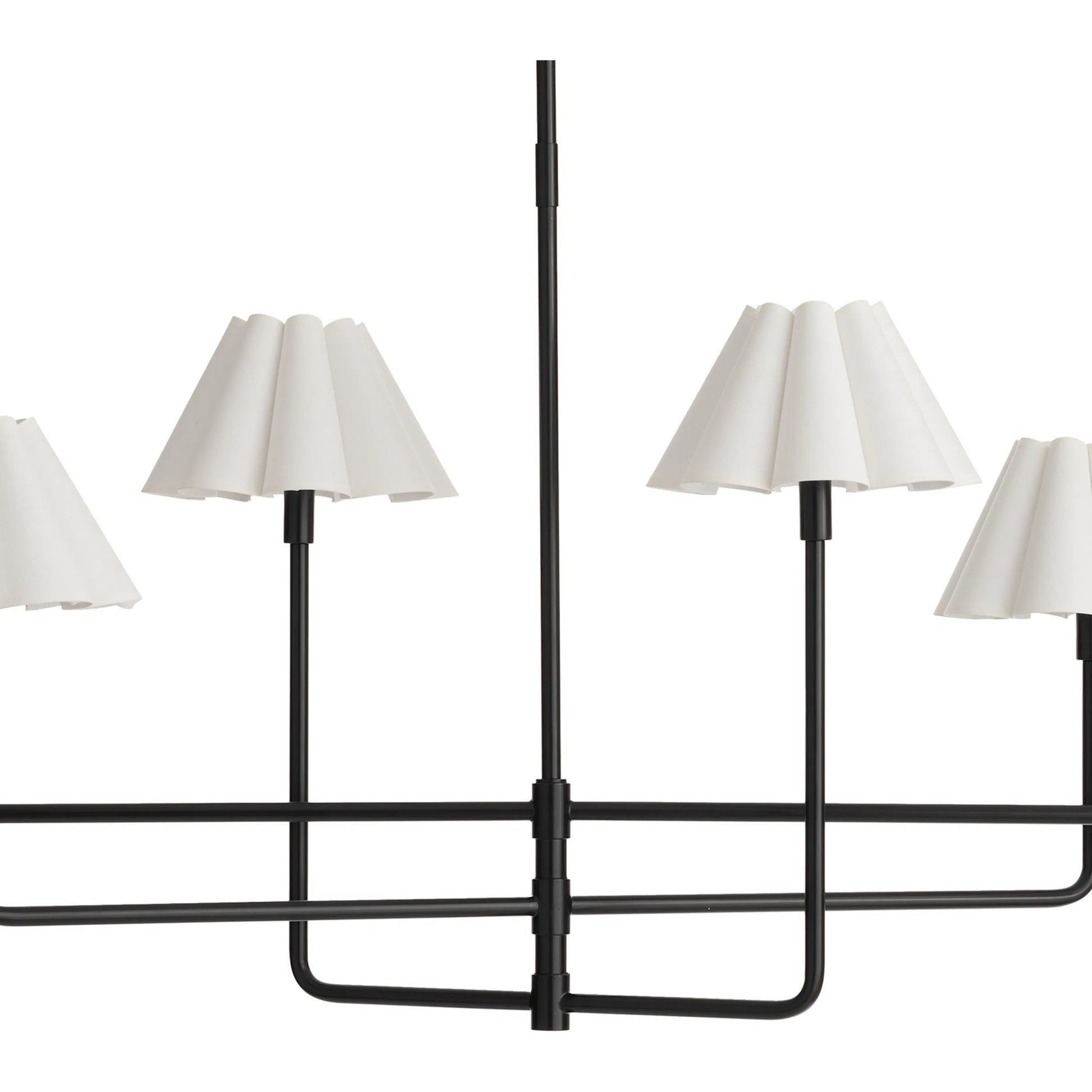 Polly Metal Chandelier, White by Regina Andrew. Made from steel in a modern style.