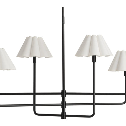 Polly Metal Chandelier, White by Regina Andrew. Made from steel in a modern style.