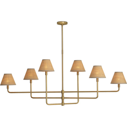 Polly Metal Chandelier, Rattan by Regina Andrew. Made from steel in a modern style.