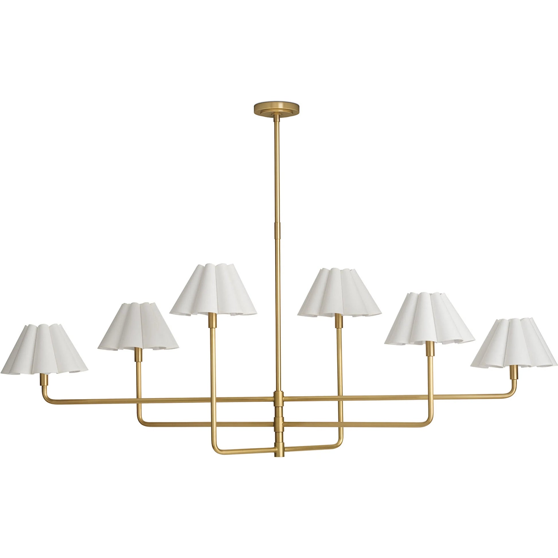 Polly Metal Chandelier, White by Regina Andrew. Made from steel in a modern style.