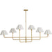 Polly Metal Chandelier, White by Regina Andrew. Made from steel in a modern style.