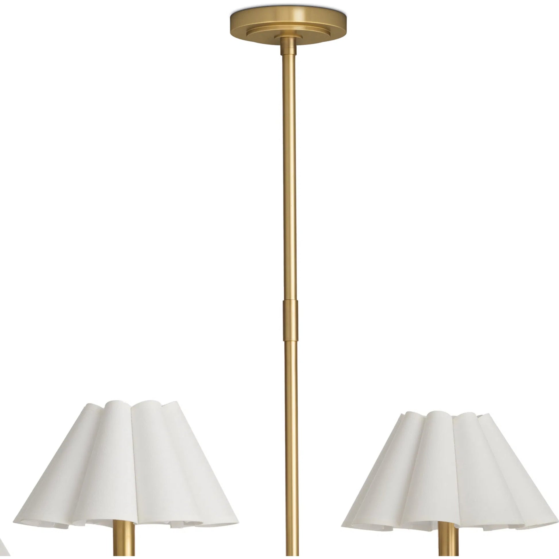 Polly Metal Chandelier, White by Regina Andrew. Made from steel in a modern style.