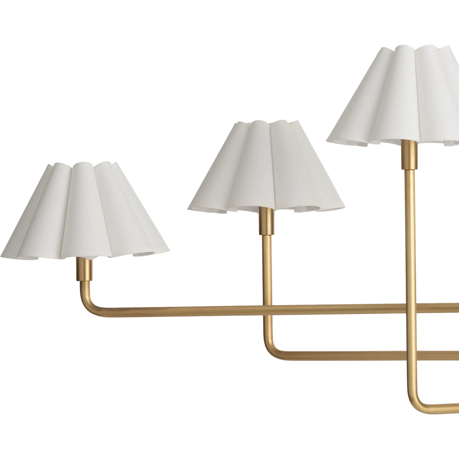 Polly Metal Chandelier, White by Regina Andrew. Made from steel in a modern style.