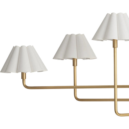 Polly Metal Chandelier, White by Regina Andrew. Made from steel in a modern style.