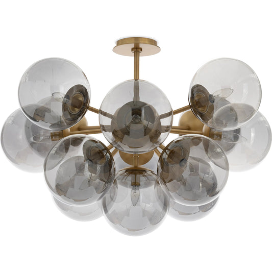 Shine Flush Mount, Smoked by Regina Andrew. Made from glass in a modern style.