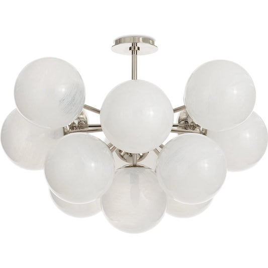 Shine Flush Mount, Swirled Glass by Regina Andrew. Made from glass in a modern style.