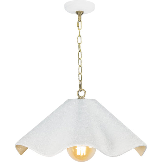 Marisol Pendant by Regina Andrew in white. Made from aluminum in a unique style.