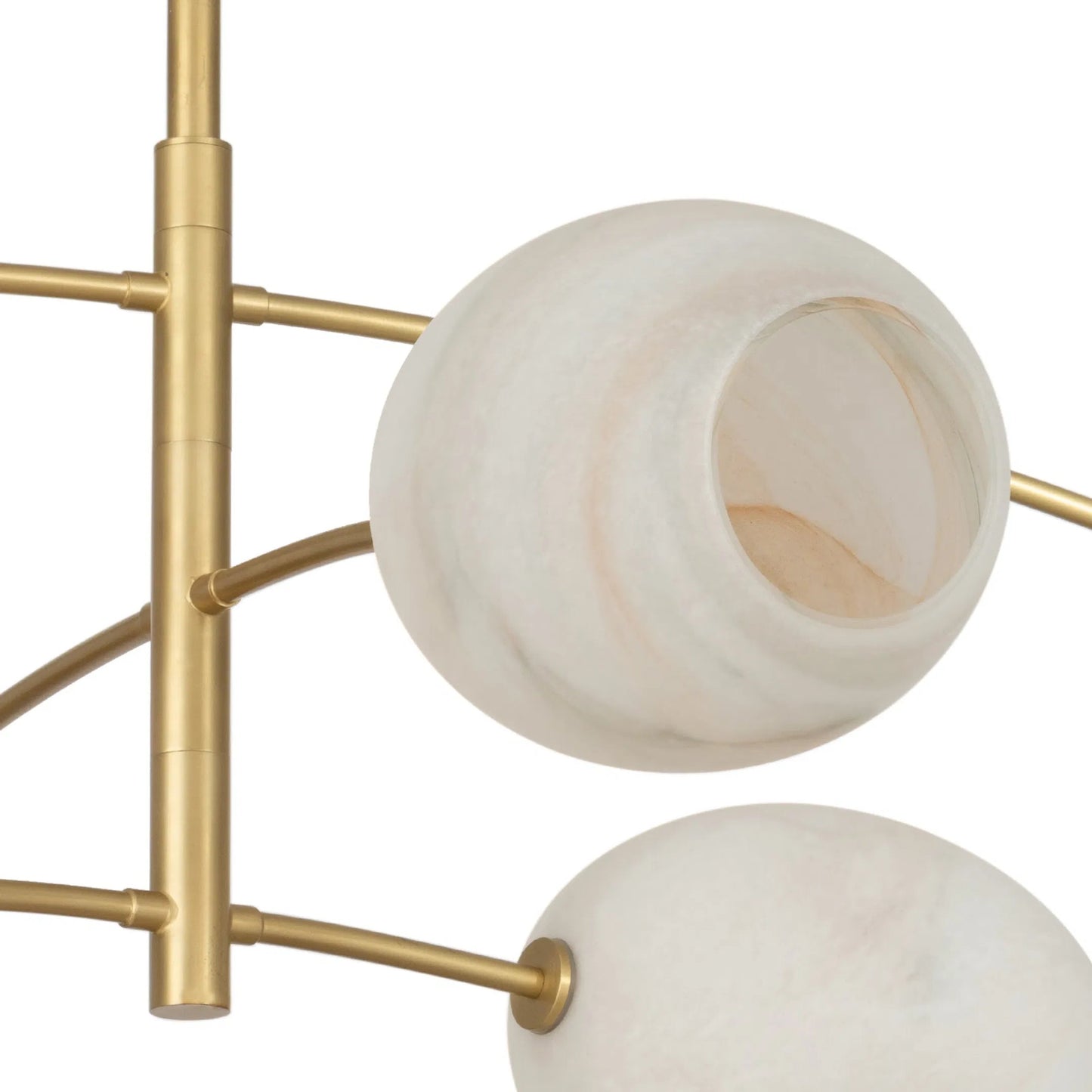 003 SI-2262760 | Closeup | Artemis Chandelier, Alabaster by Regina Andrew. Made from glass in a modern style.