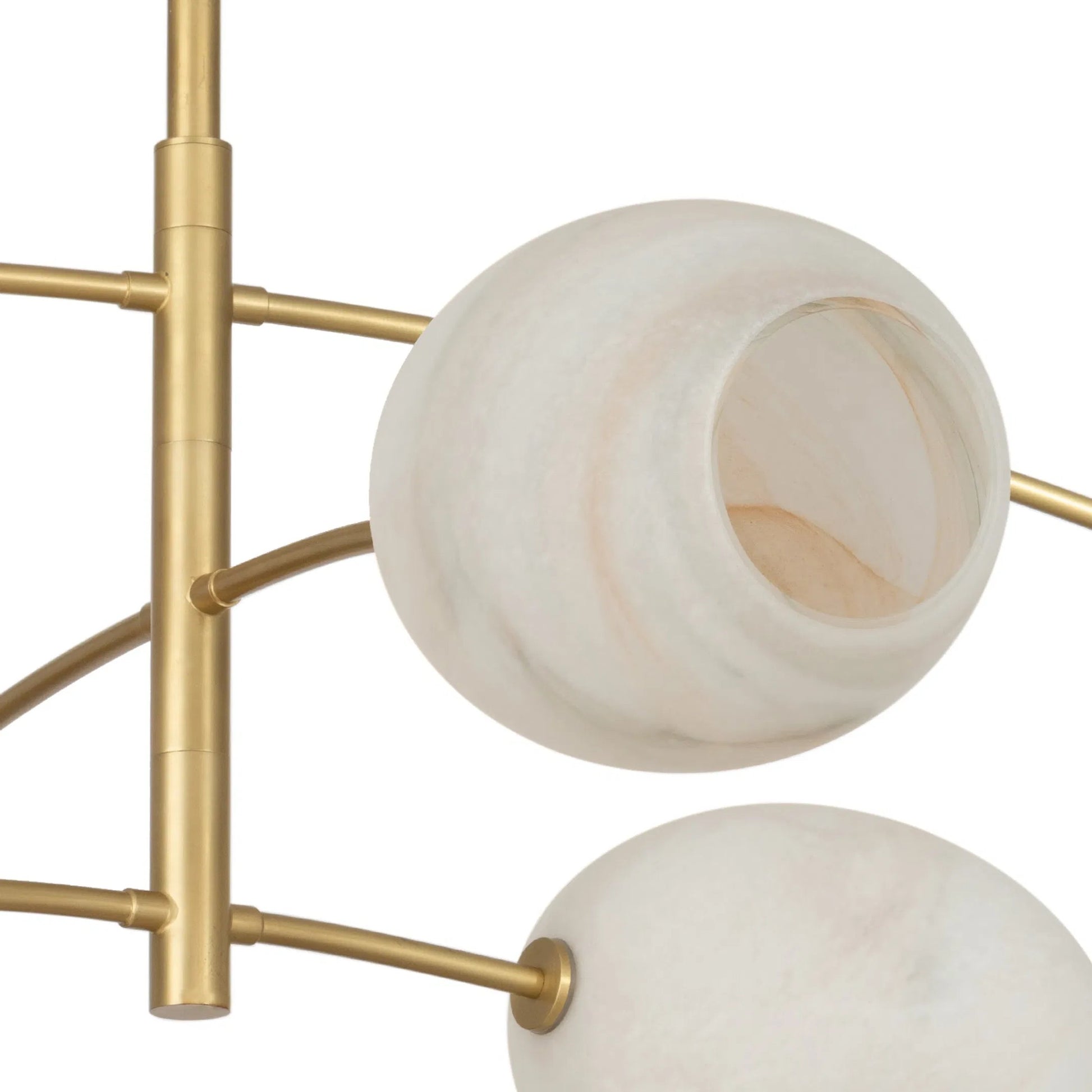 Artemis Chandelier, Alabaster by Regina Andrew. Made from glass in a modern style.