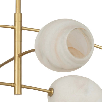 Artemis Chandelier, Alabaster by Regina Andrew. Made from glass in a modern style.
