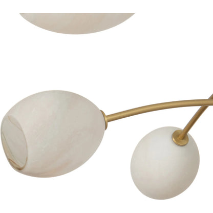 Artemis Chandelier, Alabaster by Regina Andrew. Made from glass in a modern style.
