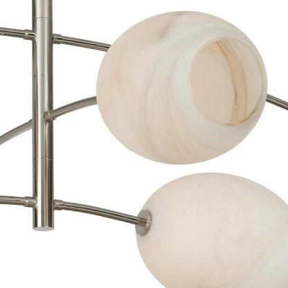 Artemis Chandelier, Alabaster by Regina Andrew. Made from glass in a modern style.