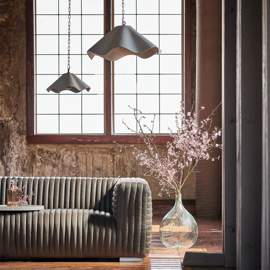 Marisol Pendant by Regina Andrew in white. Made from aluminum in a modern style.