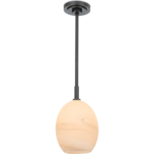 Artemis Single Pendant, Alabaster by Regina Andrew. Made from glass in a modern style.