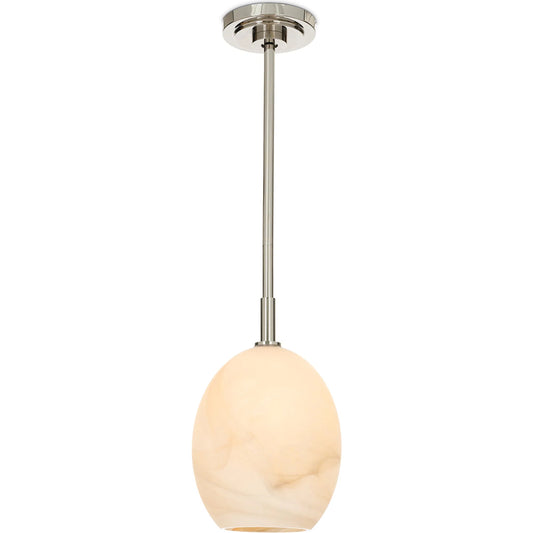 Artemis Single Pendant, Alabaster by Regina Andrew. Made from glass in a modern style.