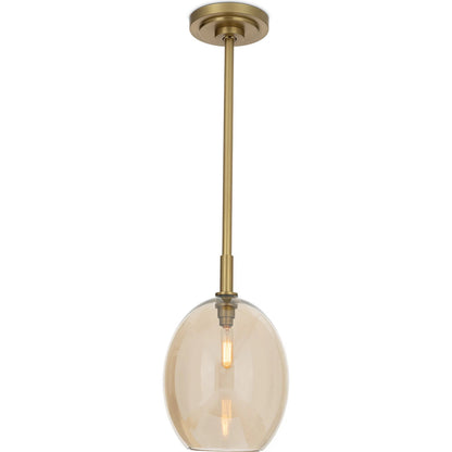 Artemis Single Pendant, Champagne by Regina Andrew. Made from glass in a modern style.