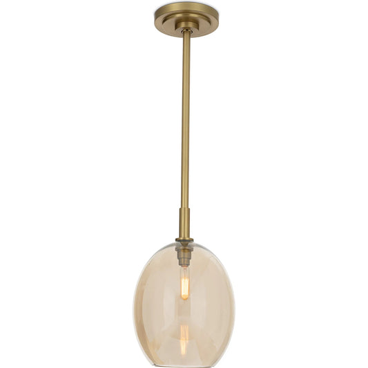 Artemis Single Pendant, Champagne by Regina Andrew. Made from glass in a modern style.