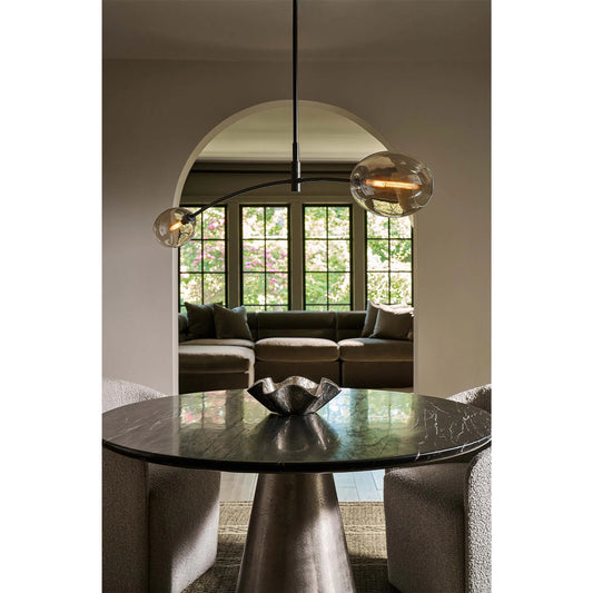 Artemis Single Pendant, Champagne by Regina Andrew in oil rubbed bronze. Made from glass in a unique style.