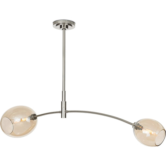 Artemis Double Pendant, Champagne by Regina Andrew. Made from glass in a modern style.