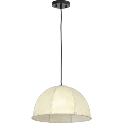 Stevie Vellum Pendant by Regina Andrew in neutral and natural. Made from leather in a unique style.
