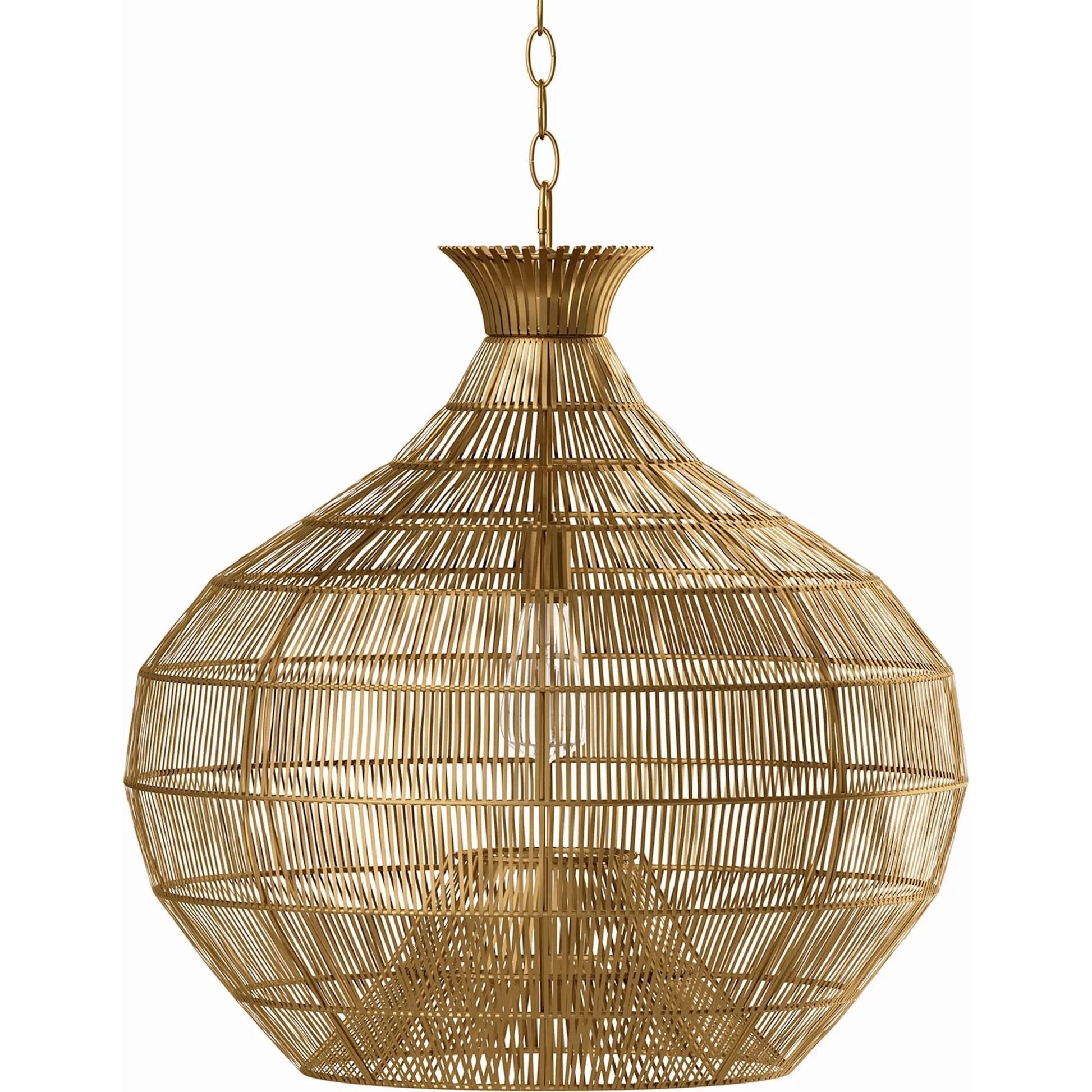 Cupola Metal Pendant by Regina Andrew in brass and brass. Made from iron in a unique style.