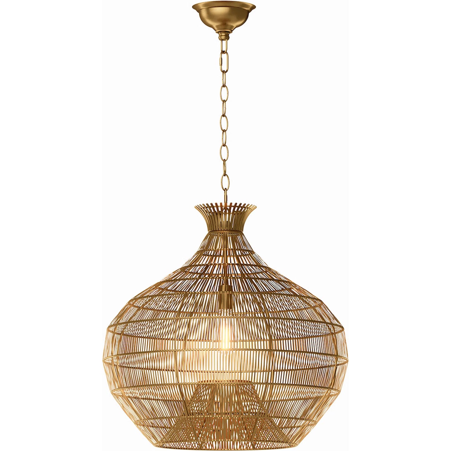000 SI-2629009 | Primary Silo | Cupola Metal Pendant by Regina Andrew in brass and brass. Made from iron in a unique style.