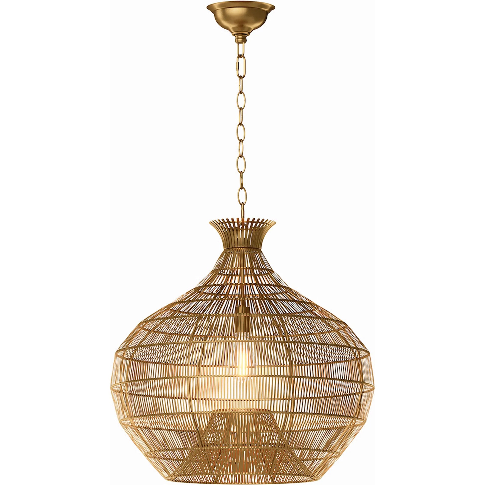 Cupola Metal Pendant by Regina Andrew in brass and brass. Made from iron in a unique style.