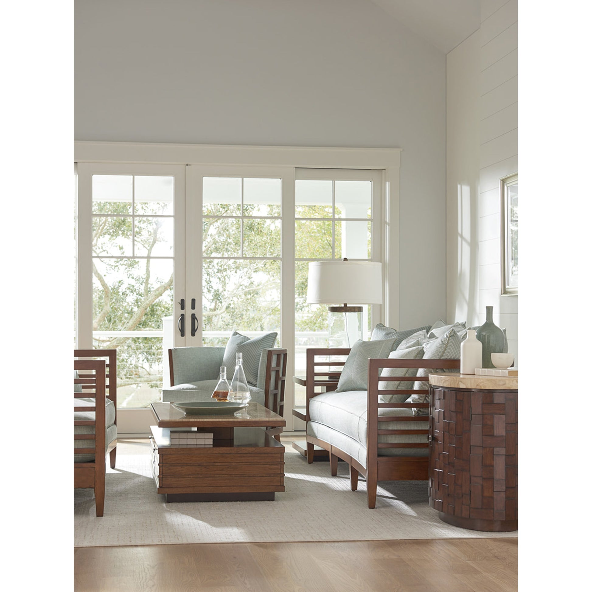 Solstice Cocktail Table by Tommy Bahama Home. Made from unique in a coastal style.