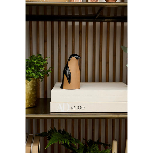Penguin Figurine 2 (Set of 2) by Accent Decor in black. Made from ceramic in a unique style.