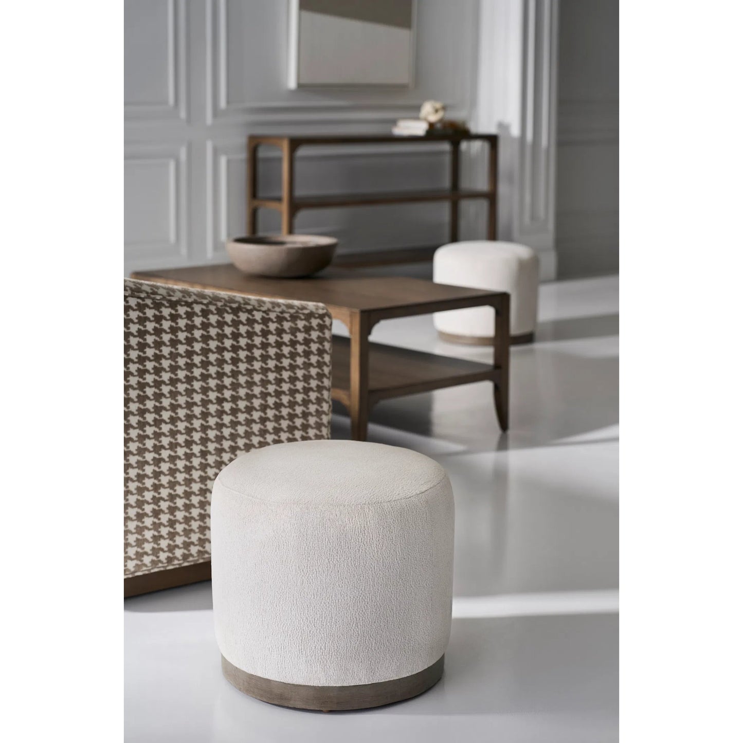 005 SI-2635706 | Additional Silo | Callahan Cocktail Table by Fairfield Chair in brown and louve. Made from high pressure laminate, red oak solids, veneers in a unique style.