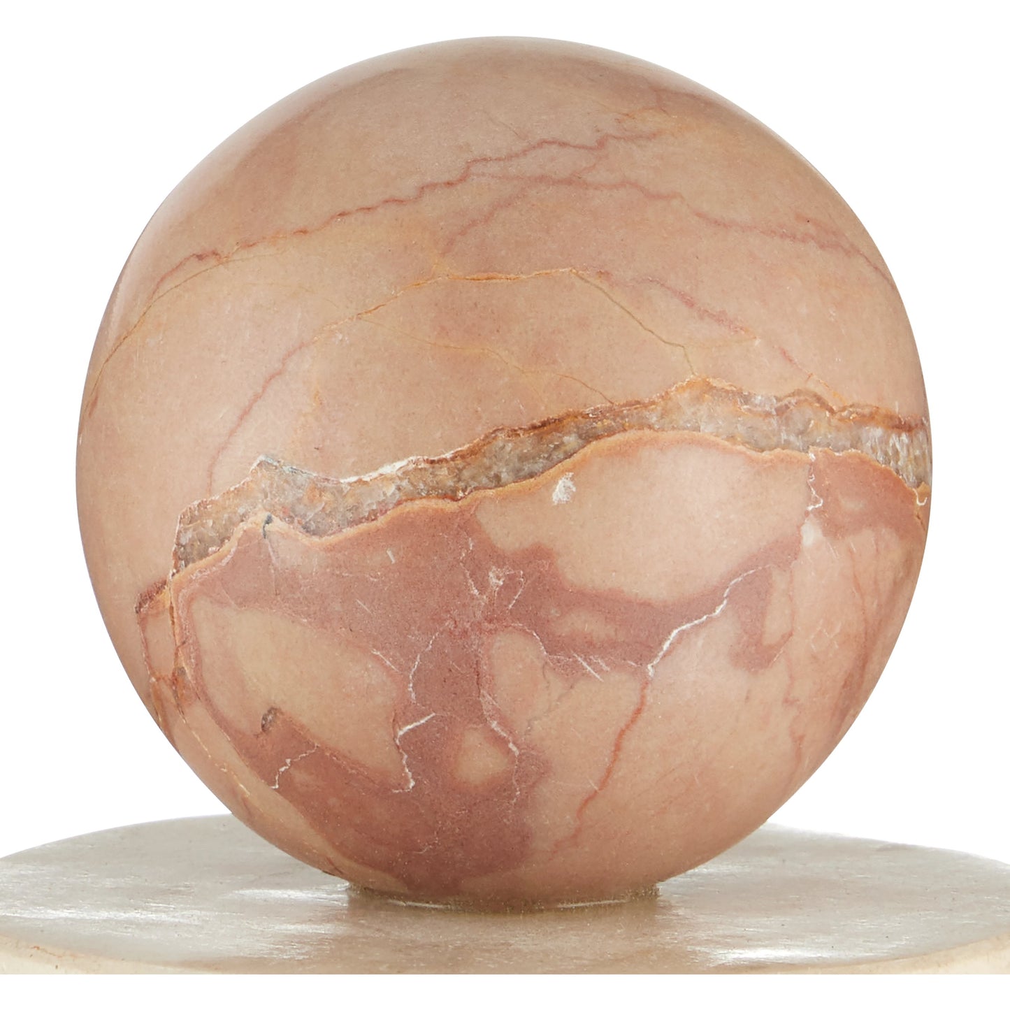 003 SI-2134015 | Closeup | Moreno Marble Objects Set by Currey and Company in natural. Made from rosa cappuccino marble, camello neve marble, breccia marble in a modern style.