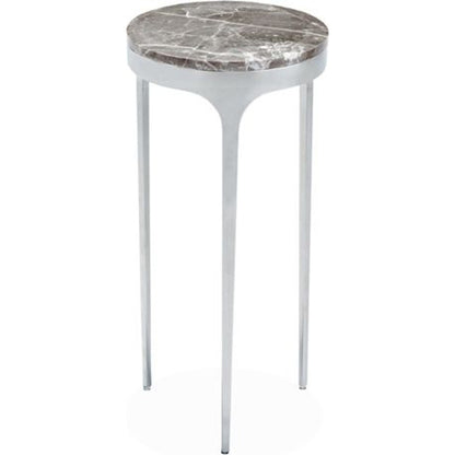 Camilla Drink Table by Interlude Home. Made from stainless steel, marble in a modern style.