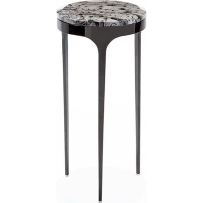 Camilla Drink Table by Interlude Home. Made from stainless steel, marble in a modern style.