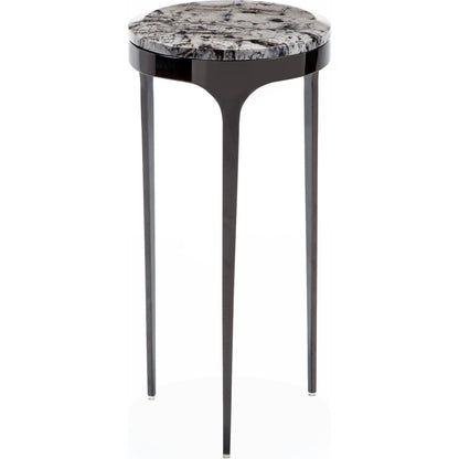 Camilla Drink Table by Interlude Home. Made from stainless steel, marble in a modern style.