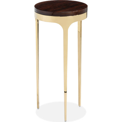 Camilla Drink Table by Interlude Home. Made from stainless steel, marble in a modern style.