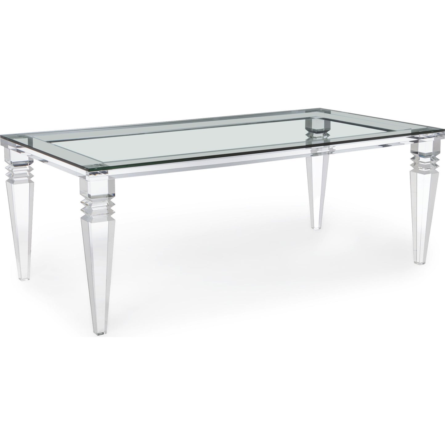 002 S-246365 | Additional Silo | Savannah Dining Table by Interlude Home in clear, clear glass. Made from acrylic, glass in a modern style.