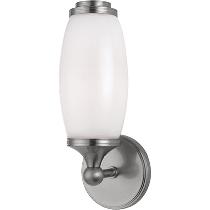 Brooke Wall Sconce by Hudson Valley in aged brass. Made from steel in a transitional style.